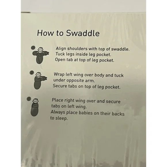 Baby Swaddle Blanket 3 Pack Organic Cotton 0-3 Months NEW & SEALED! - Picture 4 of 4